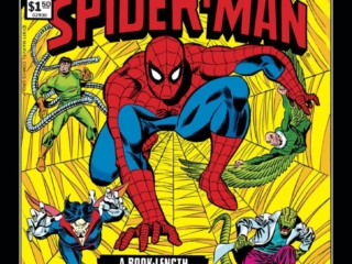 Marvel Treasury Edition #14 cover; pencils, Gil Kane; inks, Frank Giacoia, A Book Length Spidey Spectacular, Sensational, Morbius, Vulture, Doctor Octopus, Lizard