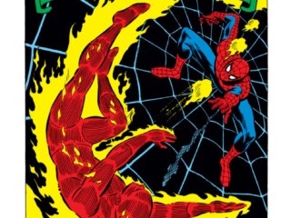 Marvel Team-Up #1, pg. 1; pencils, Ross Andru; inks, Mike Esposito; Spider-Man/Human Torch