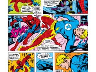 Marvel Team-Up #2, pg. 16; pencils, Ross Andru; inks, Jim Mooney; Spider-Man/Human Torch