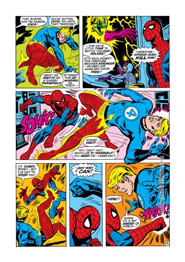 Marvel Team-Up #2, pg. 16; pencils, Ross Andru; inks, Jim Mooney; Spider-Man/Human Torch