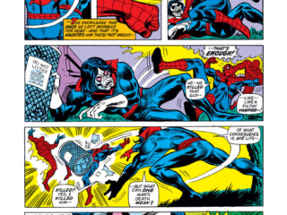 Marvel Team-Up #3, pg. 17; pencils, Ross Andru; Spider-Man/Morbius/Human Torch/Johnny Storm