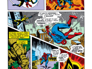 Marvel Team-Up #8, pg. 3; pencils and inks, Jim Mooney; The Cat/Spider-Man/Patsy Walker/Hellcat