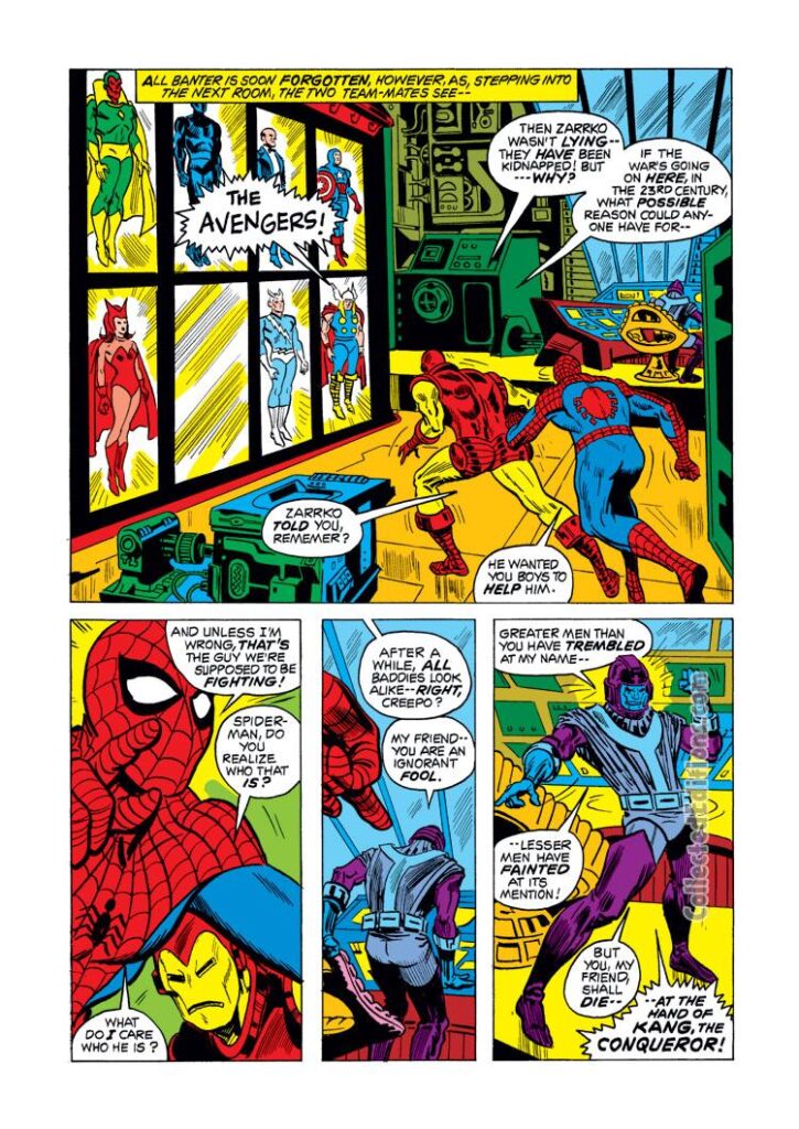 Marvel Team-Up #9, pg. 19; pencils, Ross Andru; inks, Frank Bolle; Spider-Man/Iron Man