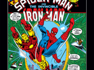 Marvel Team-Up #9 cover; pencils, John Romita, Sr.; inks, Joe Sinnott; Spider-Man/Iron Man
