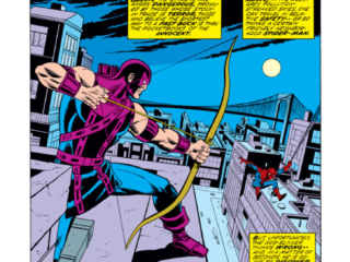 Marvel Team-Up #22, pg. 1; pencils, Sal Buscema; Spider-Man/Hawkeye