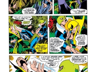Marvel Team-Up #63, pg. 9; pencils, John Byrne; inks, Dave Hunt; Dragon Lord