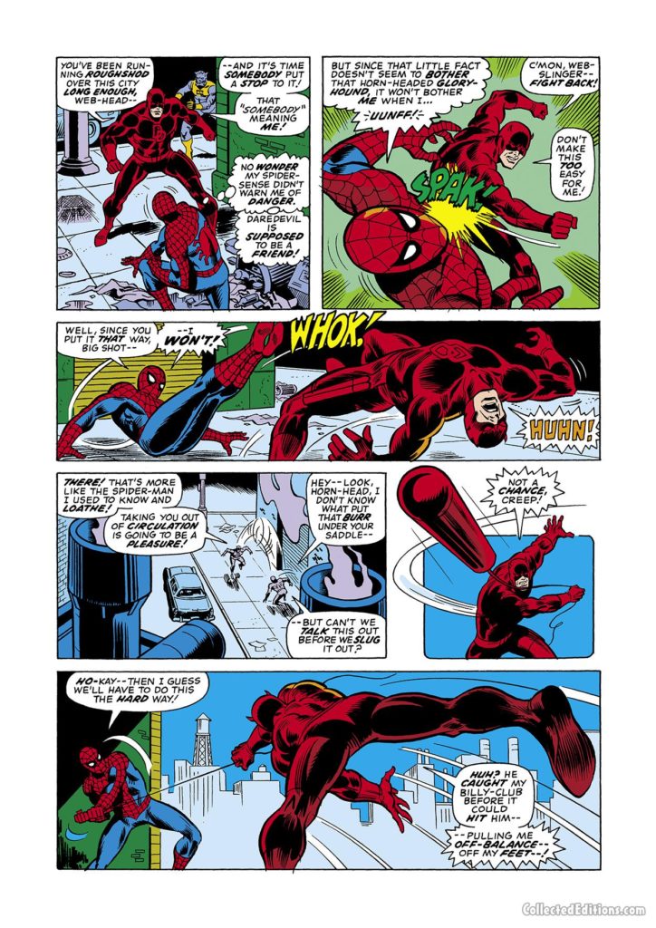 Marvel Team-Up #25, pg. 4; pencils, Jim Mooney; Spider-Man/Daredevil