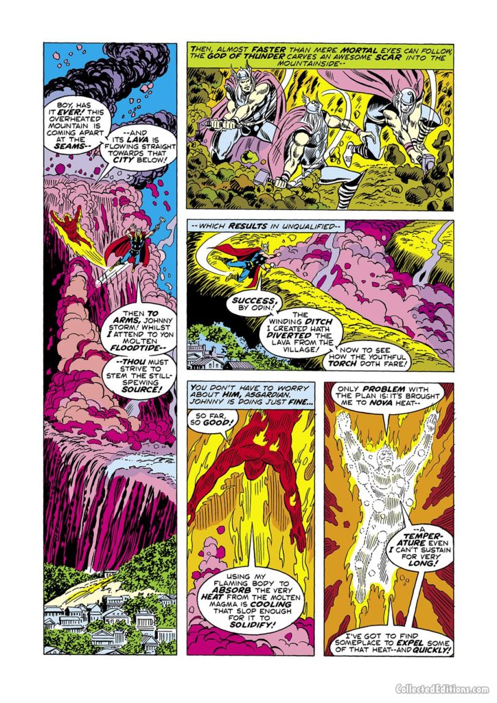 Marvel Team-Up #26, pg. 10; pencils, Jim Mooney Thor/Human Torch