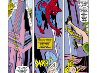 Marvel Team-Up #28, pg. 3; pencils, Jim Mooney; inks, Vince Colletta; Spider-Man