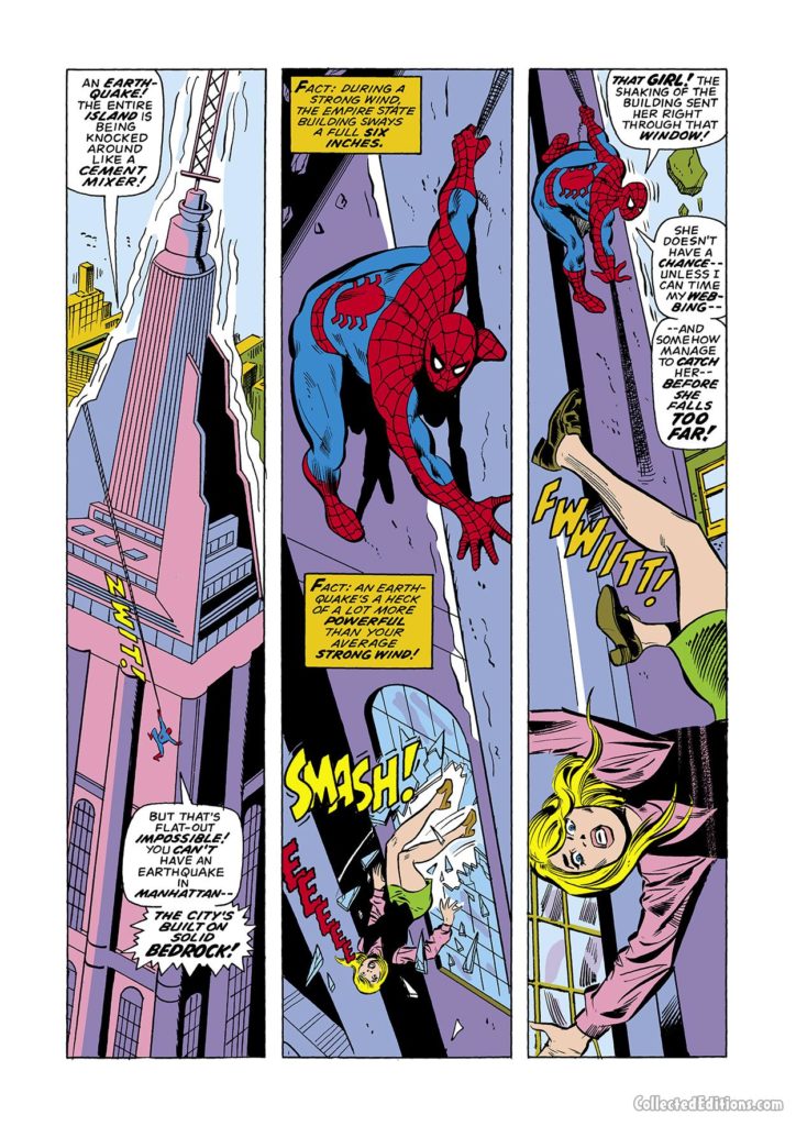 Marvel Team-Up #28, pg. 3; pencils, Jim Mooney; inks, Vince Colletta; Spider-Man