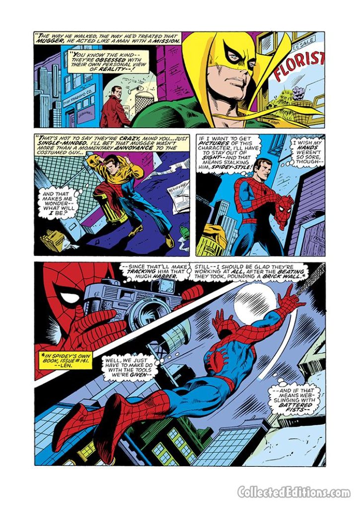 Marvel Team-Up #31, pg. 4; pencils, Jim Mooney; Spider-Man/Iron Fist