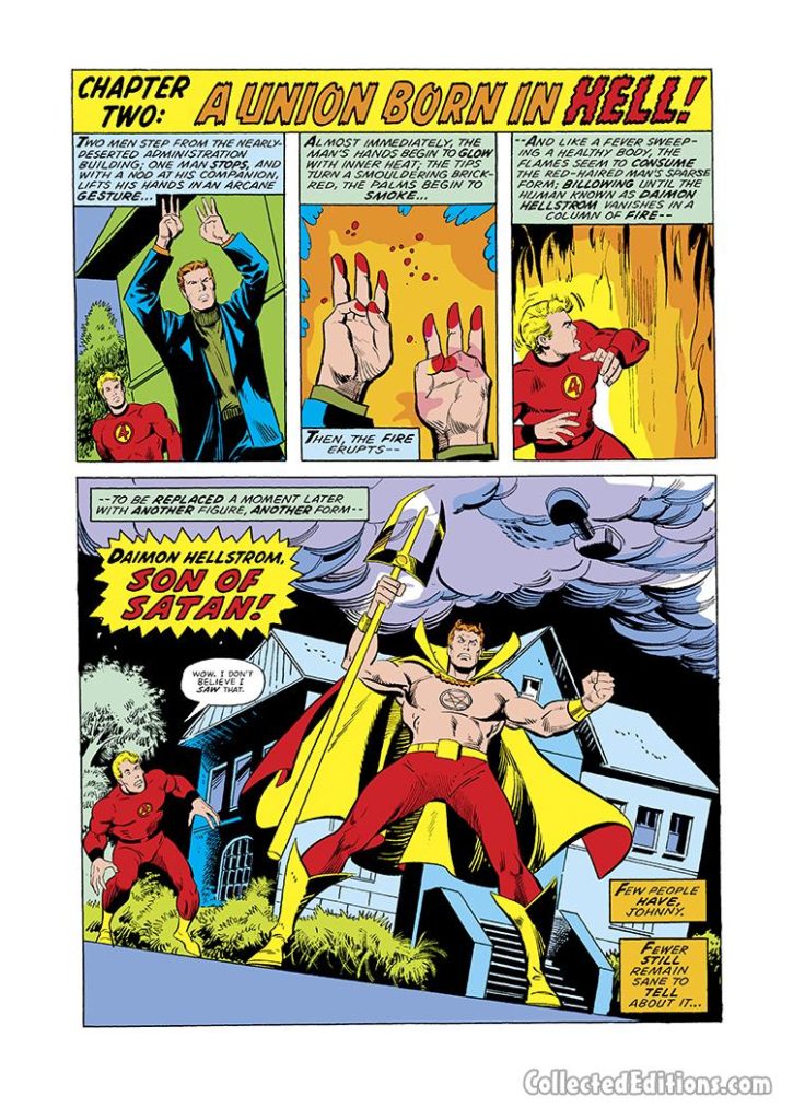 Marvel Team-Up #32, pg. 7; pencils, Sal Busema; Son of Satan/Human Torch