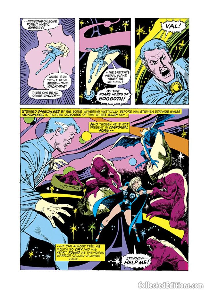 Marvel Team-Up #35, pg. 10; pencils, Sal Busema; Valkyrie/Doctor Strange