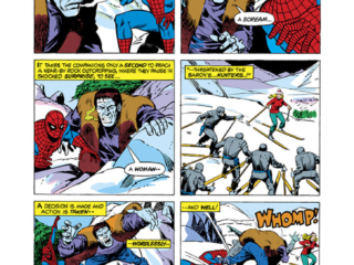Marvel Team-Up #36, pg. 10; pencils, Sal Busema; inks, Vince Colletta Marvel Team-Up #36, pg. 10; pencils, Sal Busema; Spider-Man/Frankenstein Monster