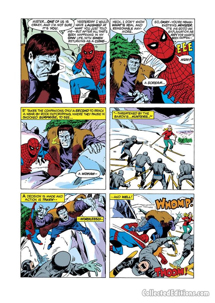Marvel Team-Up #36, pg. 10; pencils, Sal Busema; Spider-Man/Frankenstein Monster