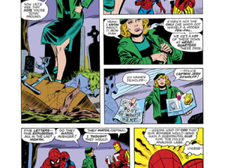 Marvel Team-Up #48, pg. 7; pencils, Sal Buscema; inks, Mike Esposito Marvel Team-Up #48, pg. 7; pencils, Sal Buscema; first appearance Jean DeWolff/Iron Man/Spider-Man