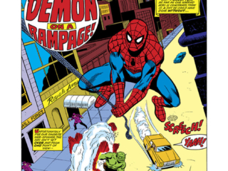 Marvel Team-Up #52, pg. 1; pencils, Sal Buscema; inks, Mike Esposito Marvel Team-Up #52, pg. 1; pencils, Sal Buscema; inks, Mike Esposito