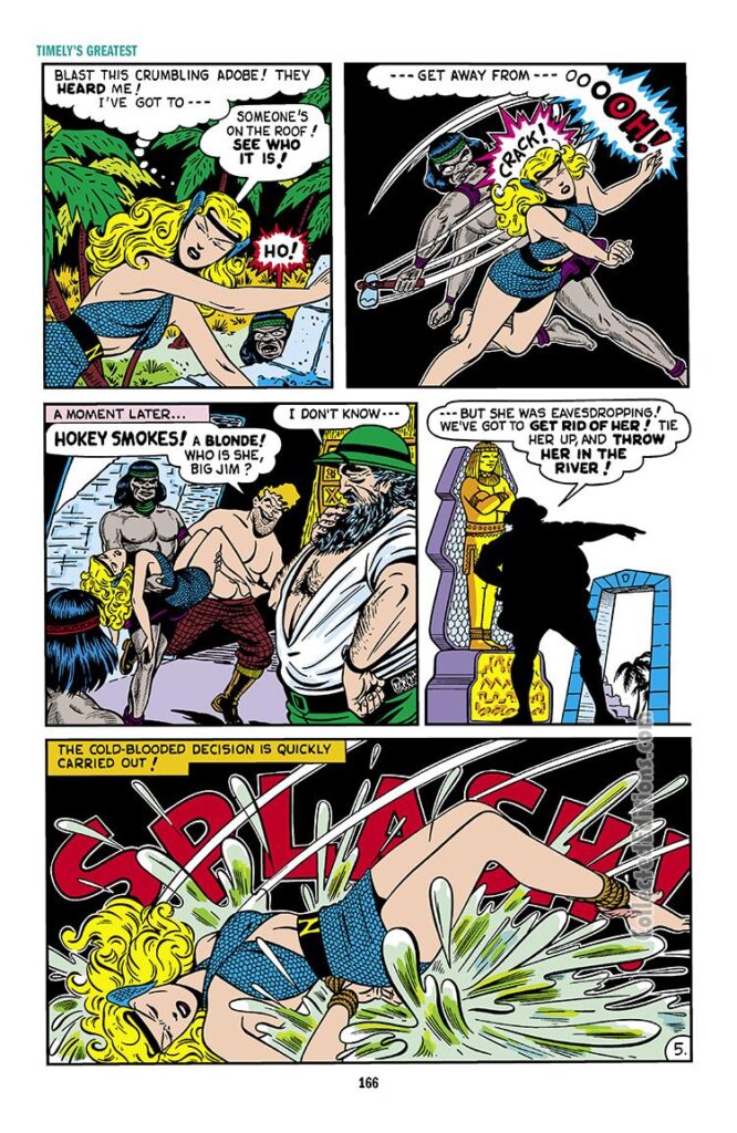 Namora #1, pg. 5; &quot;The Lost City of the Yucatan!&quot;; Bill Everett/Sub-Mariner sidekick cousin/Golden Age Timely/female super hero/heroine