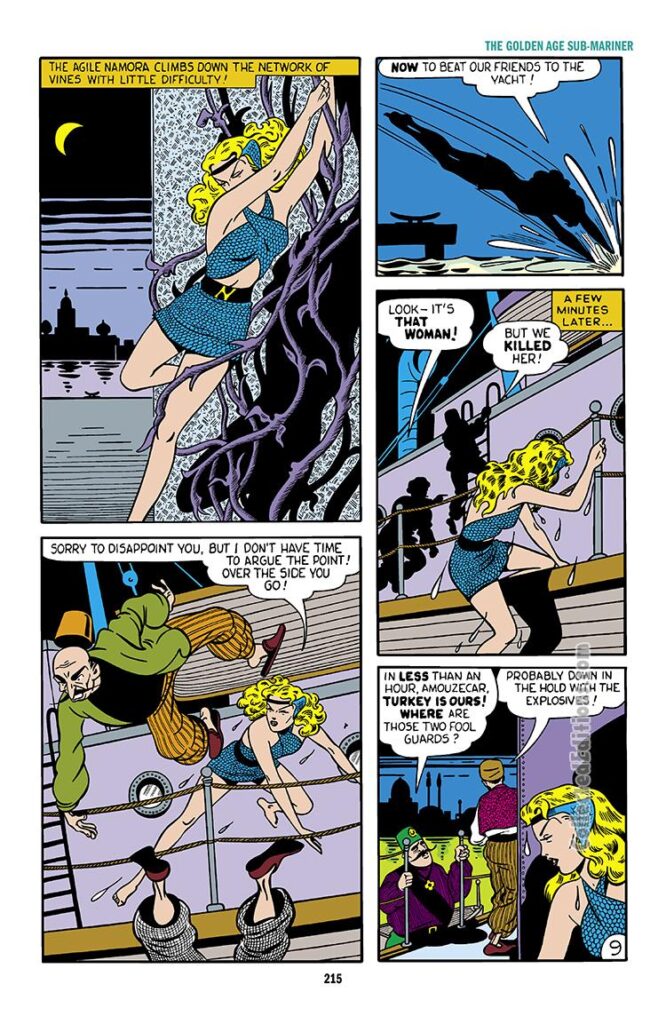 Namora #2, pg. 9; &quot;Terror in Turkey!&quot;, Bill Everett/Prince Namor/Golden Age