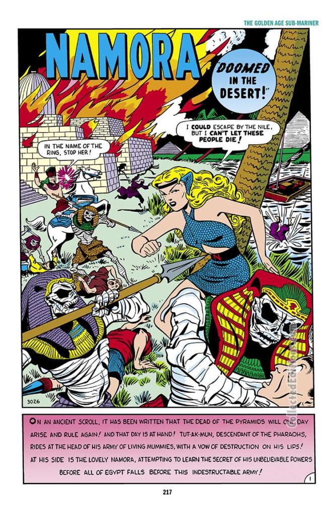 Namora #2, pg. 18; &quot;Doomed in the Desert!&quot;; Prince Namor/Sub-Mariner/Bill Everett/Golden Age/Timely Marvel female superheroes/superheroines