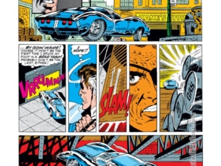 Nick Fury, Agent of S.H.I.E.L.D. #5, pg. 5; pencils, Jim Steranko; inks, John Targaglione Nick Fury, Agent of S.H.I.E.L.D. #5, pg. 5; pencils, Jim Steranko; inks, John Targaglione; super spy, car