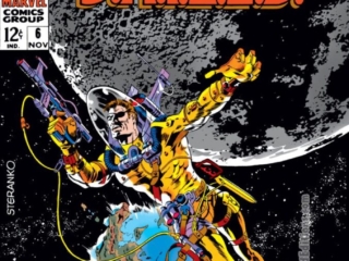 Nick Fury, Agent of S.H.I.E.L.D. #6 cover; pencils and inks, Jim Steranko Nick Fury, Agent of S.H.I.E.L.D. #6 cover; pencils and inks, Jim Steranko