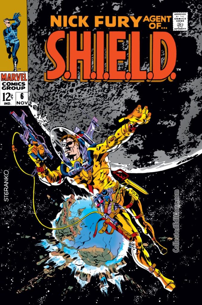 Nick Fury, Agent of S.H.I.E.L.D. #6 cover; pencils and inks, Jim Steranko