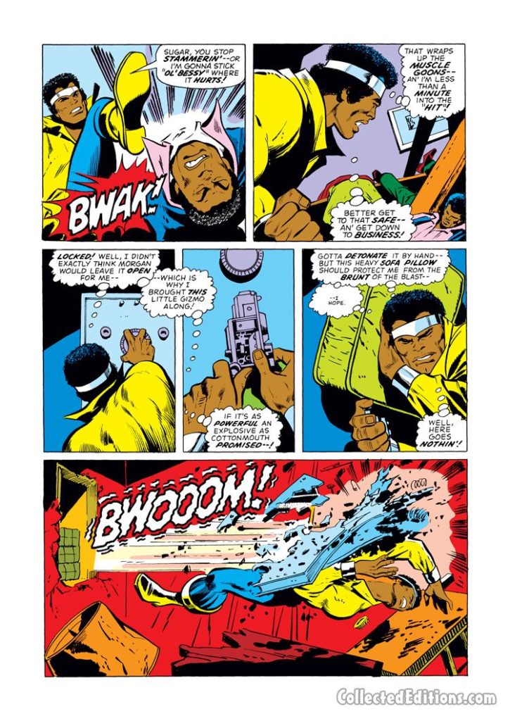 Power Man #19, pg. 17; pencils, George Tuska; inks, Vince Colletta; Luke Cage