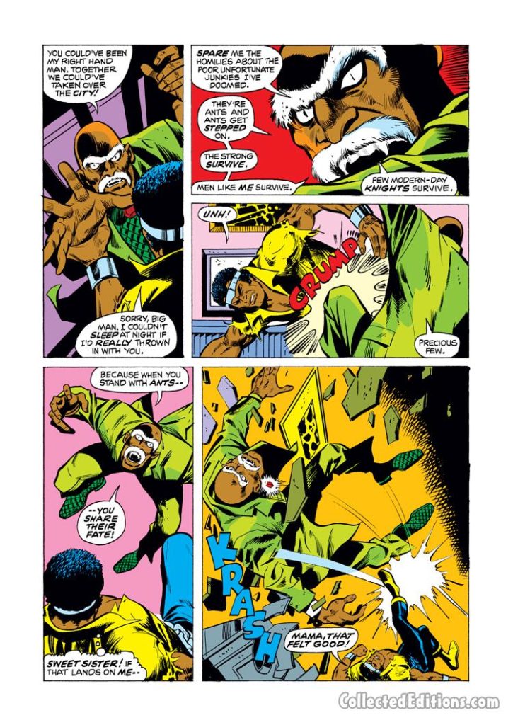 Power Man #20, pg. 13; pencils, George Tuska; inks, Vince Colletta; Cottonmouth