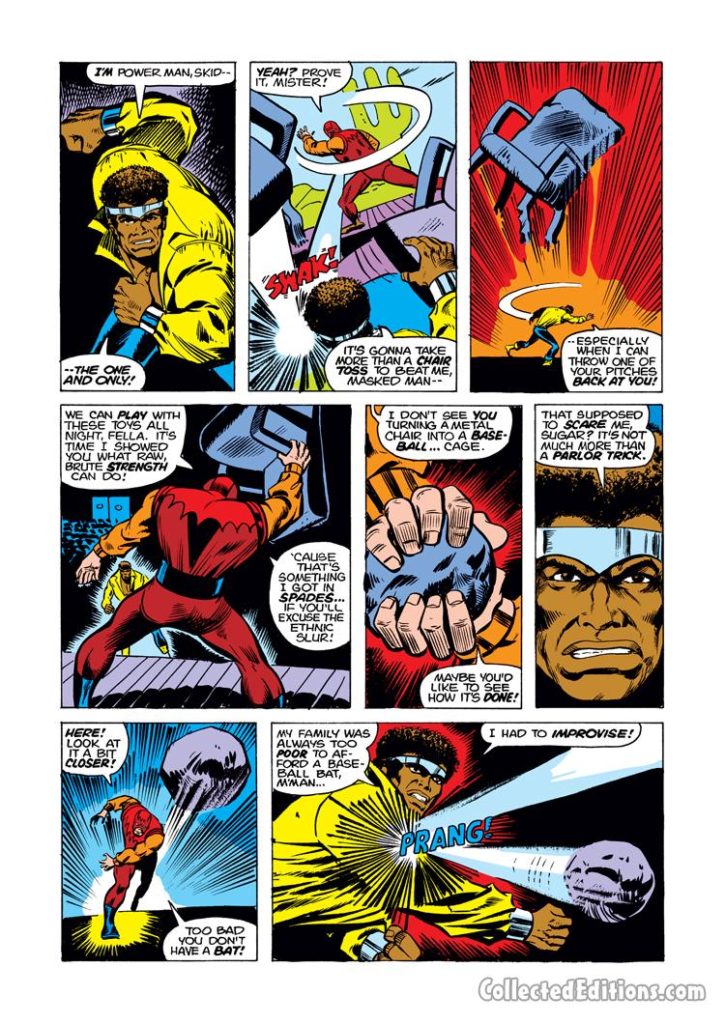 Power Man #21, pg. 8; pencils, Ron Wilson; inks, Vince Colletta; Luke Cage