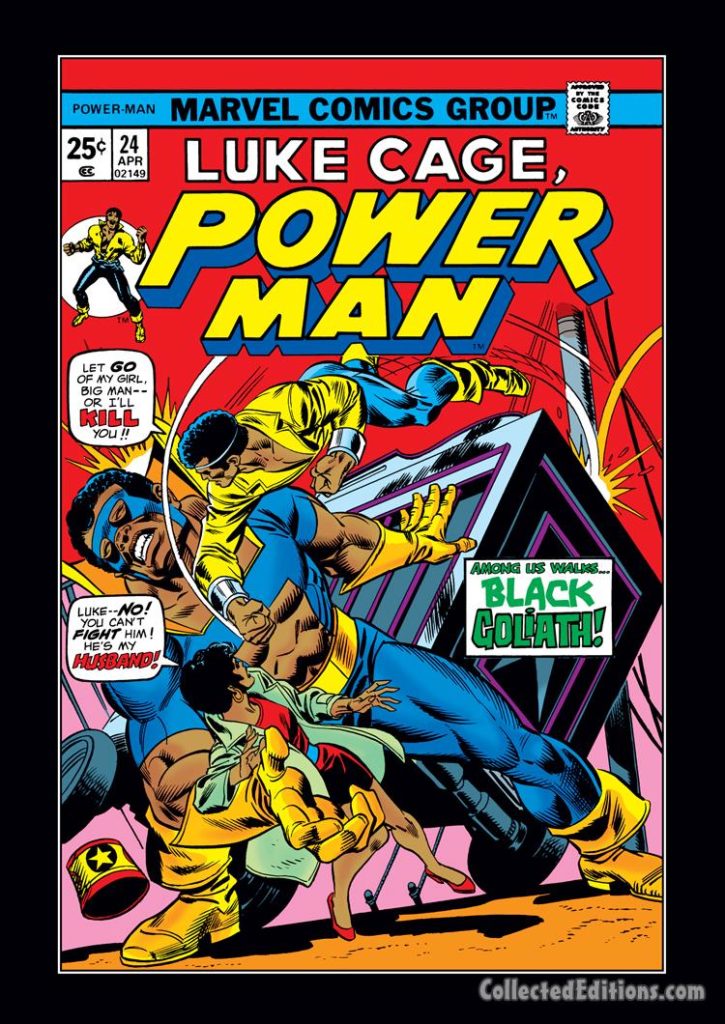 Power Man #24 cover; pencils, Gil Kane;