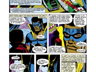 Power Man #25, pg. 19; pencils, Ron Wilson; inks, Fred Kida; Black Goliath/Bill Foster/Giant-Man