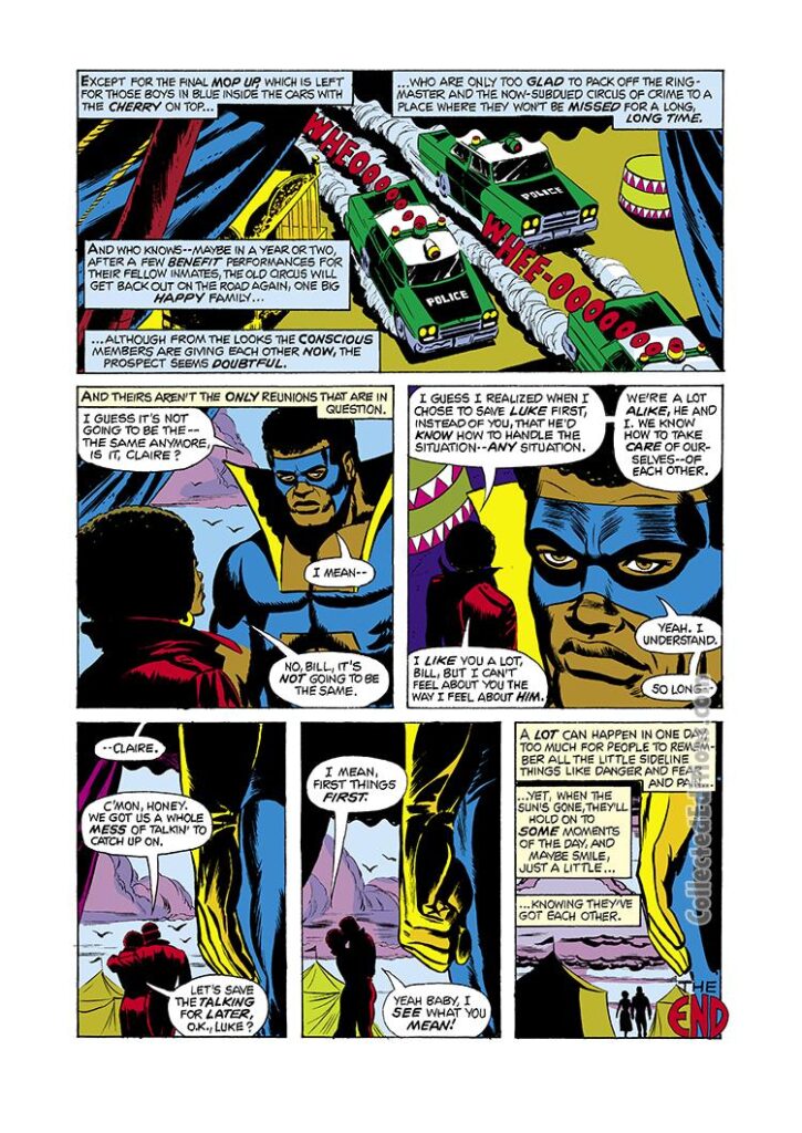 Power Man #25, pg. 19; pencils, Ron Wilson; inks, Fred Kida; Black Goliath/Bill Foster/Giant-Man