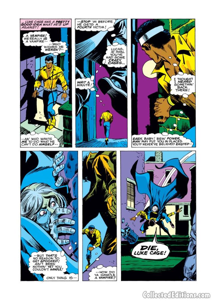 Power Man #26, pg. 9; pencils, George Tuska; inks, Vince Colletta