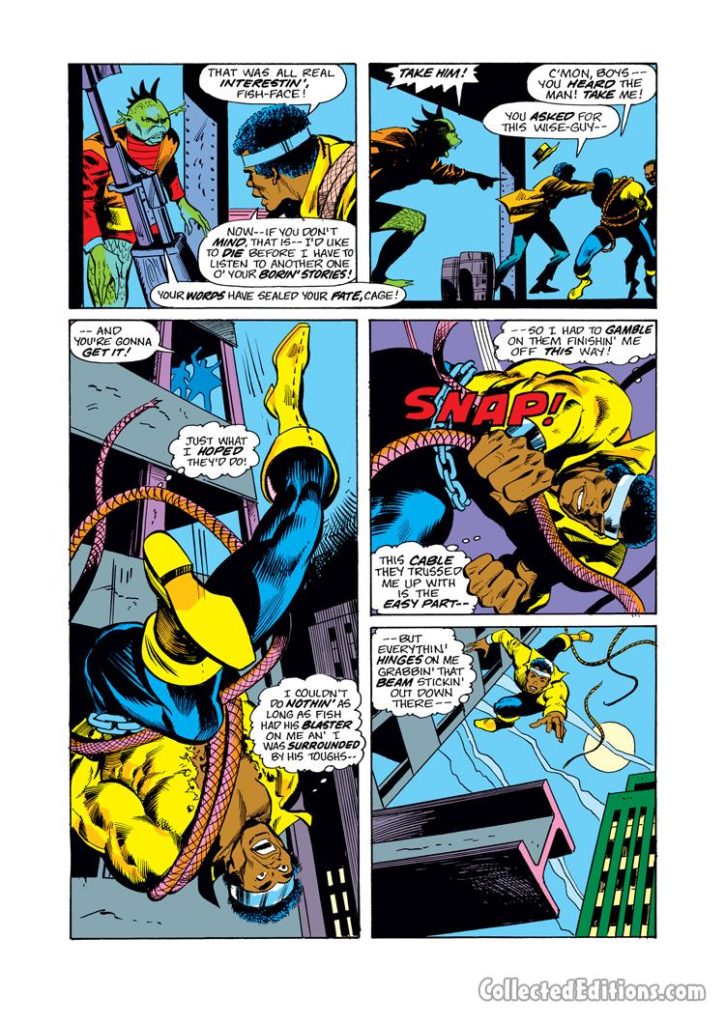 Power Man #29, pg. 13; pencils, George Tuska; inks, Vince Colletta; Mr. Fish/Luke Cage