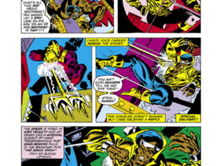 Power Man #34, pg. 4; pencils, Frank Robbins; Luke Cage