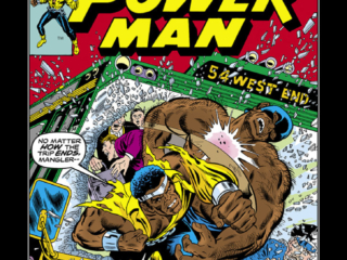 Power Man #35 cover; pencils, Marie Severin; Luke Cage/Mangler