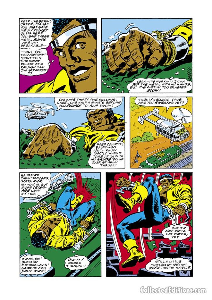Power Man #40, pg. 12; pencils, Lee Elias; Luke Cage