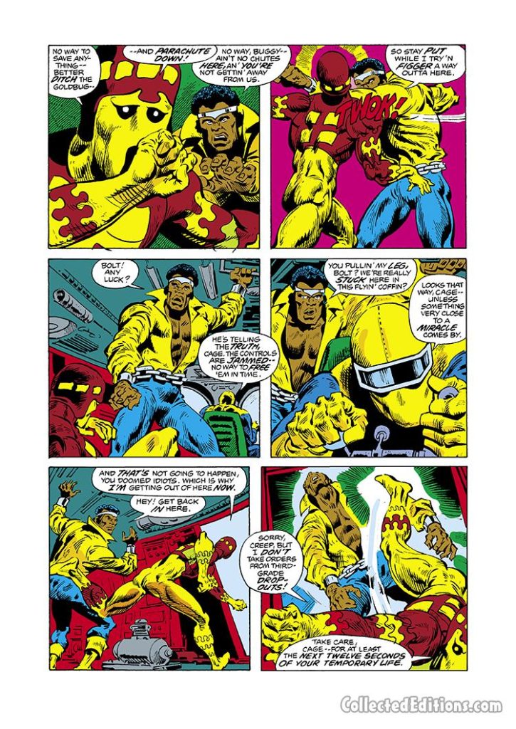 Power Man #42, pg. 16; pencils, Lee Elias;  Luke Cage