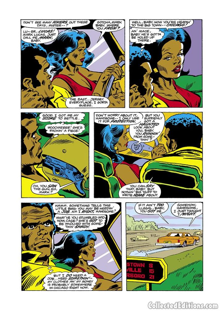 Power Man #43, pg. 15; pencils, Lee Elias; Luke Cage