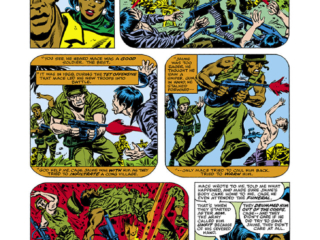 Power Man #44, pg. 11; pencils, Lee Elias; inks, Tom Palmer; Luke Cage, Mace