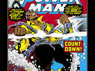 Power Man #45 cover; pencils and inks, Jim Starlin; Luke Cage