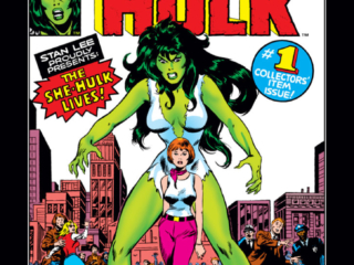 Savage She-Hulk #1 cover; pencils and inks, John Buscema; first appearance, first issue, Stan Lee/Origin of She-Hulk/Jennifer Walters