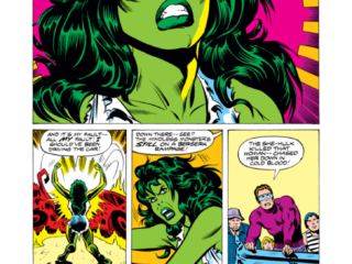 Savage She-Hulk #2, pg. 16; pencils, Mike Vosburg; inks, Chic Stone