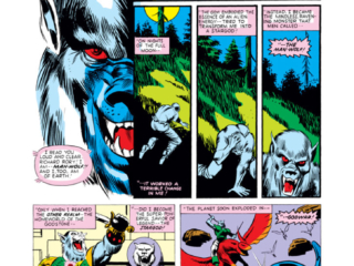 Savage She-Hulk #13, pg. 6; pencils, Mike Vosburg; Man-Wolf