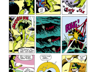 Savage She-Hulk #15, pg. 5; pencils, Mike Vosburg;