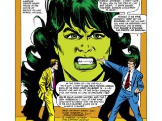 Savage She-Hulk #17, pg. 1; pencils, Mike Vosburg