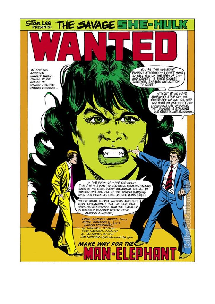 Savage She-Hulk #17, pg. 1; pencils, Mike Vosburg