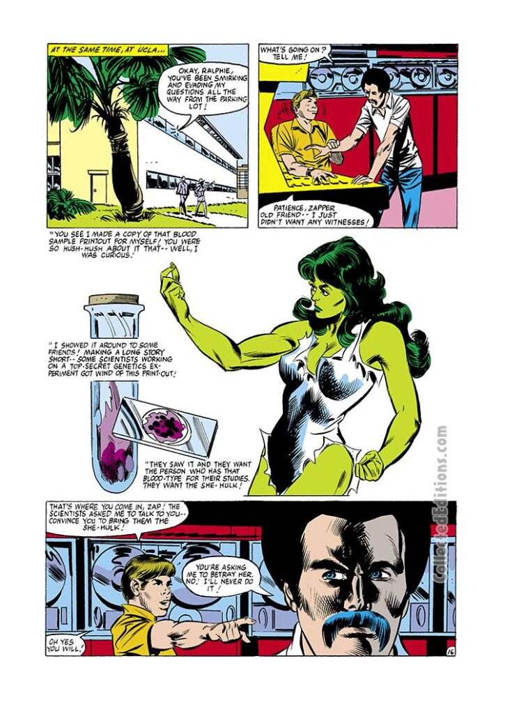 Savage She-Hulk #18, pg. 16; pencils, Mike Vosburg; Zapper