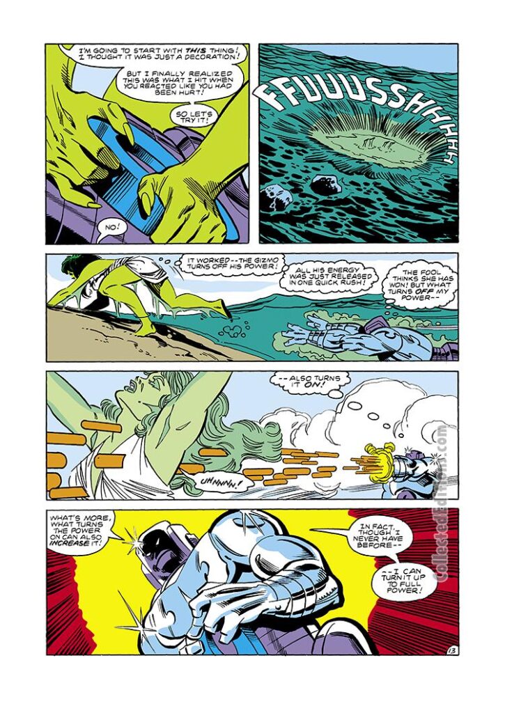 Savage She-Hulk #23, pg. 13; pencils, Mike Vosburg; inks, Al Milgrom
